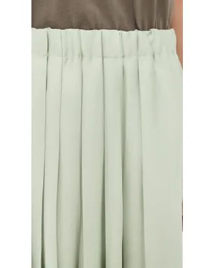 Tibi セージカラー フェザーウェイト プリーツ プルオン スカート - サムネイル6