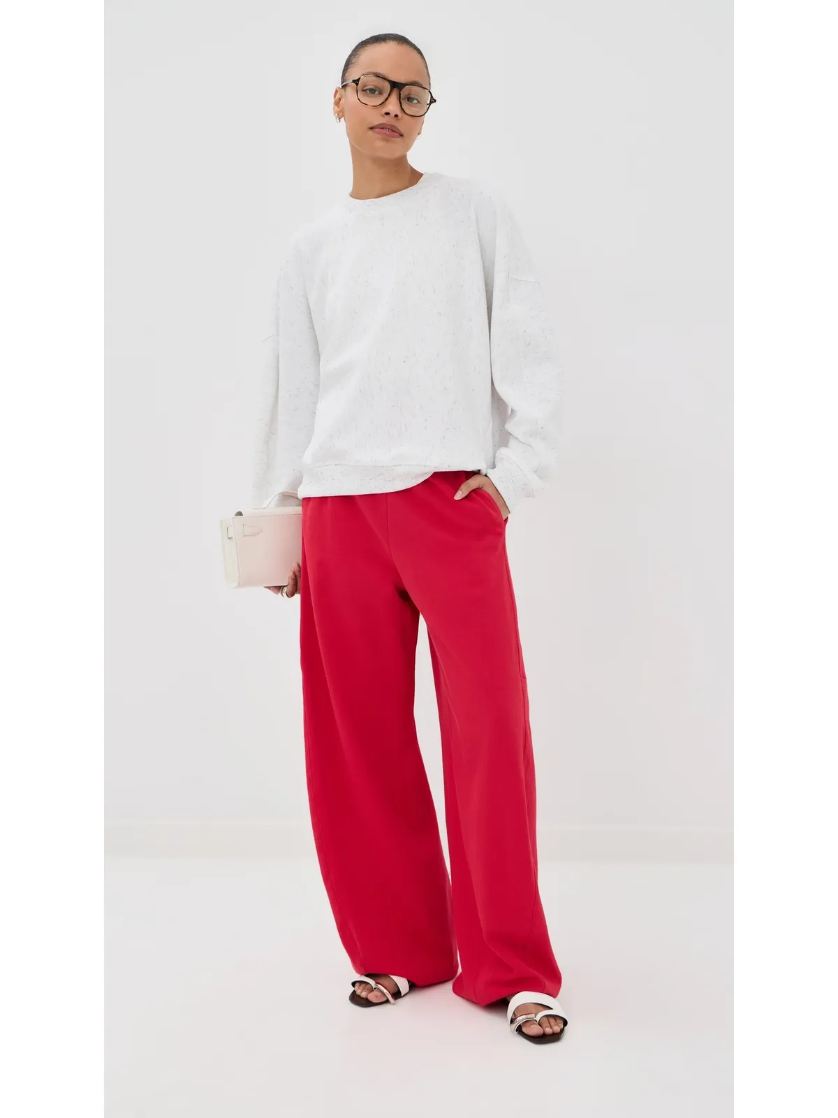 Tibi ウィンスロウ パンツ レッド - 画像5