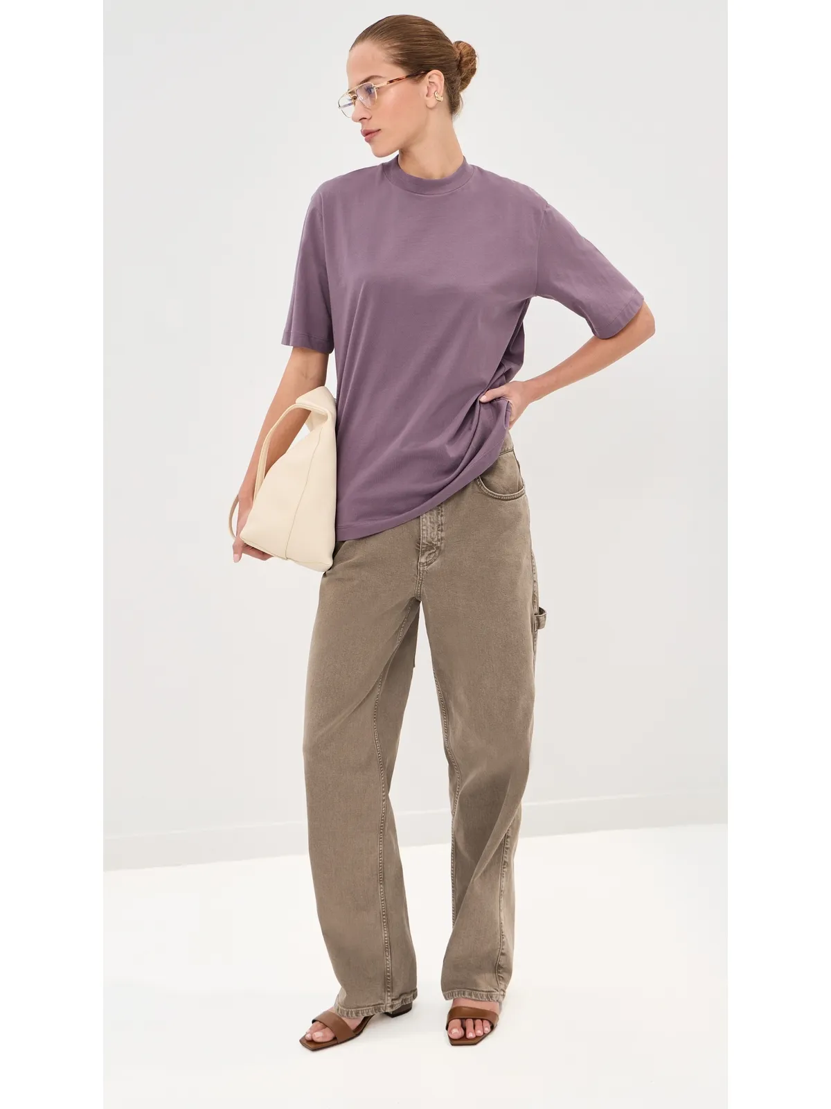Tibi ガーメントウォッシュストレッチデニム スラウチー カーペンタージーンズ - 画像5