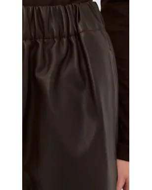 Tibi レザー プルオン ショートパンツ - サムネイル6