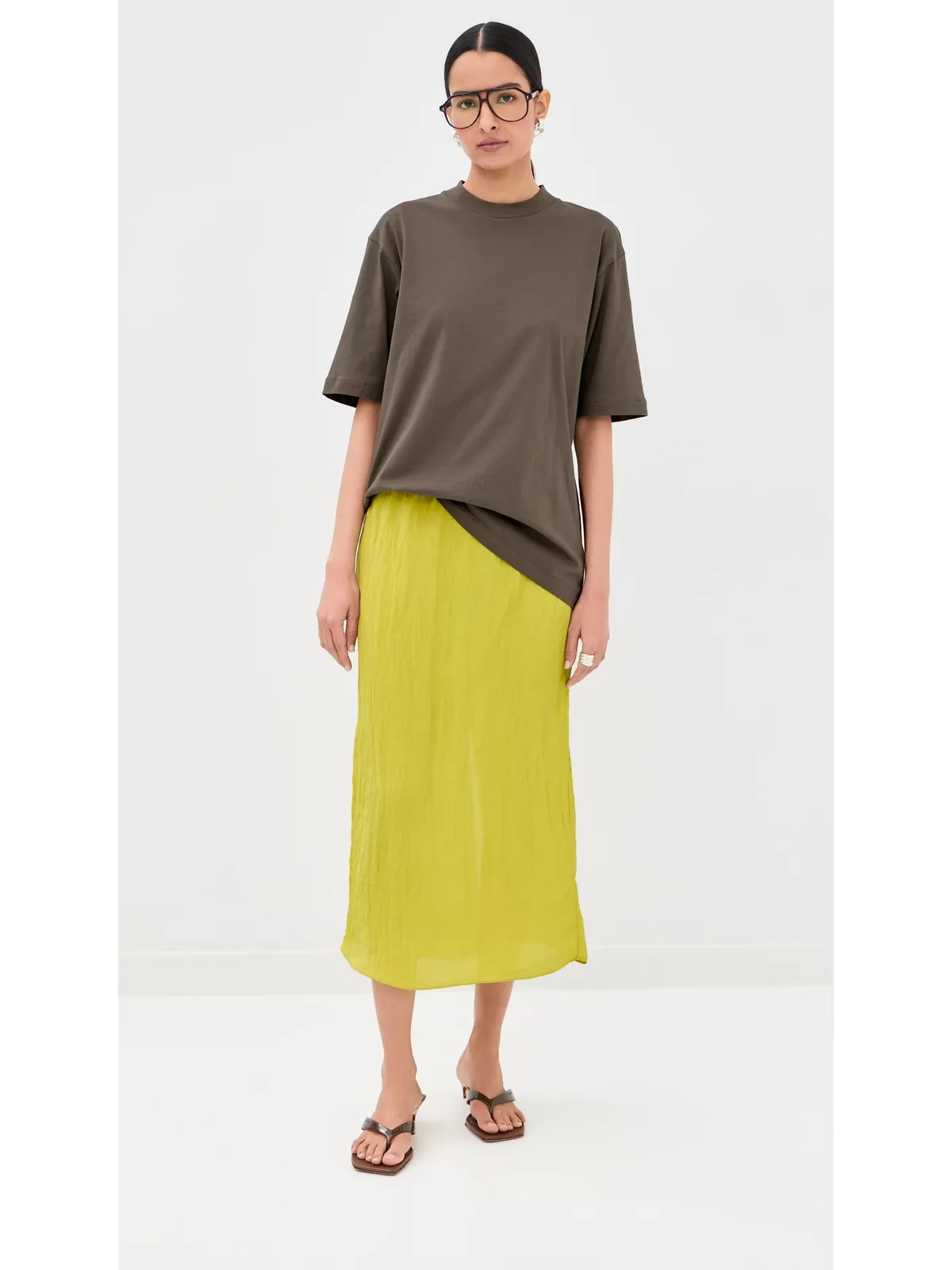 Tibi モックネックTシャツ デューン - 画像5