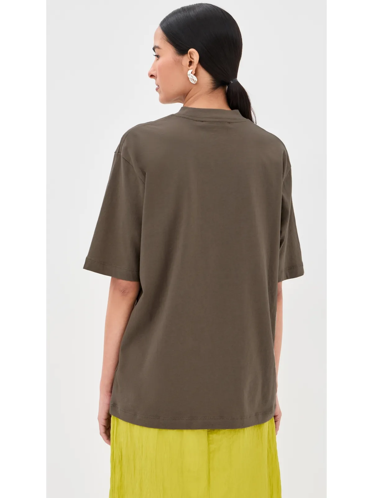 Tibi モックネックTシャツ デューン - 画像3