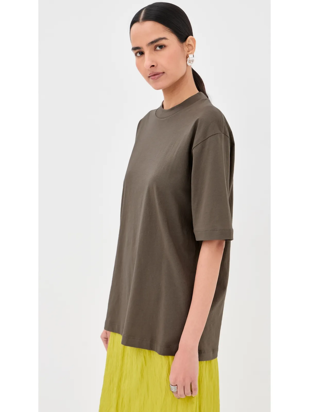 Tibi モックネックTシャツ デューン - 画像4