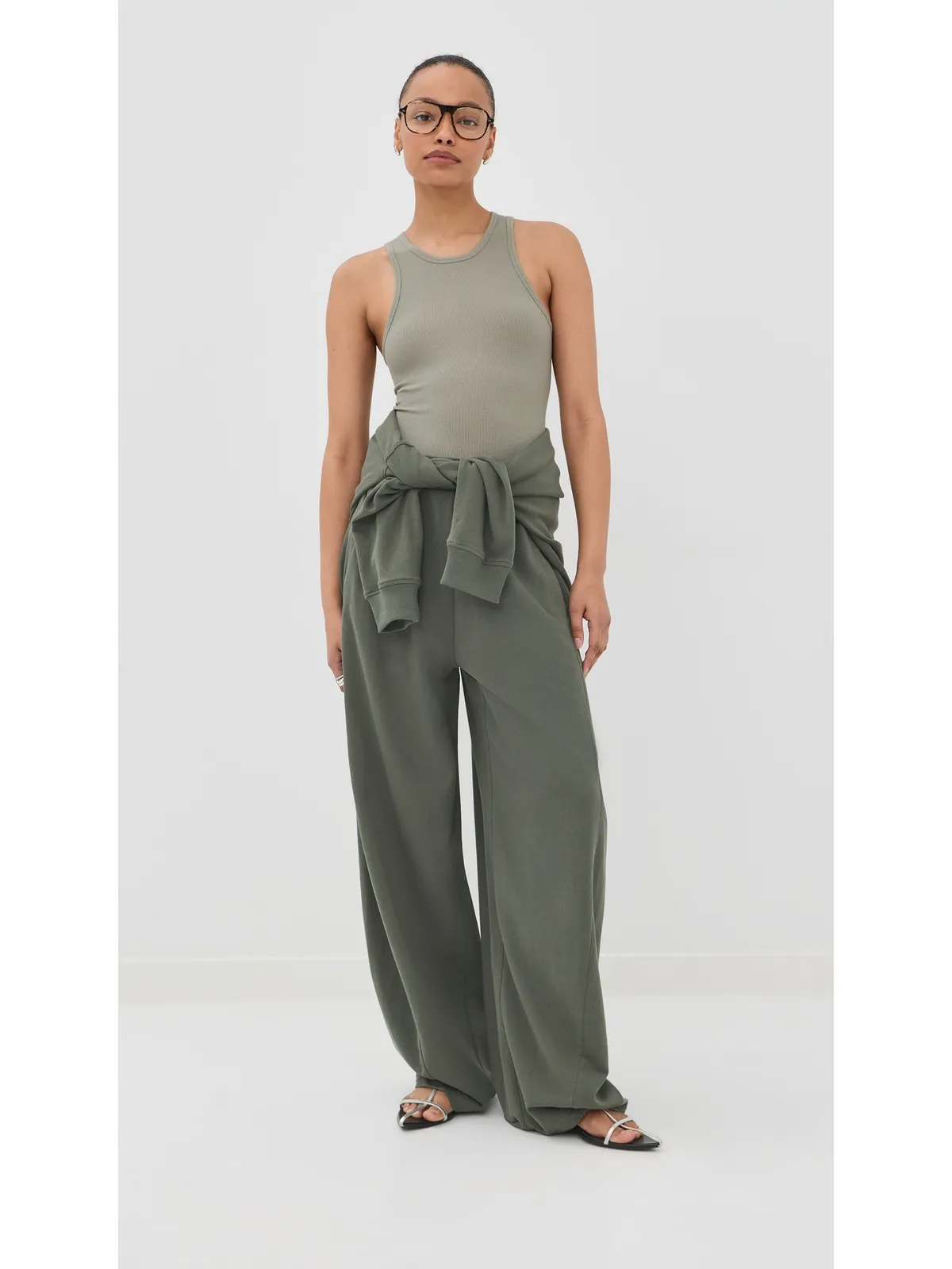 Tibi サーキュラーファインリブ タンクトップ - 画像5