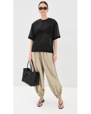 Tibi シアーウールガーゼ イージーTシャツ - サムネイル5