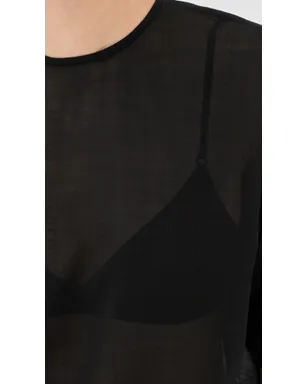 Tibi シアーウールガーゼ イージーTシャツ - サムネイル6