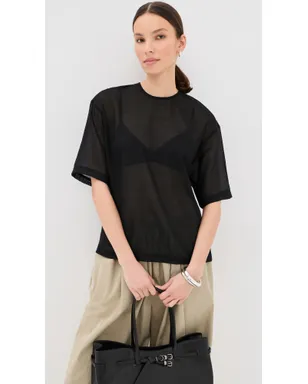 Tibi シアーウールガーゼ イージーTシャツ - サムネイル2