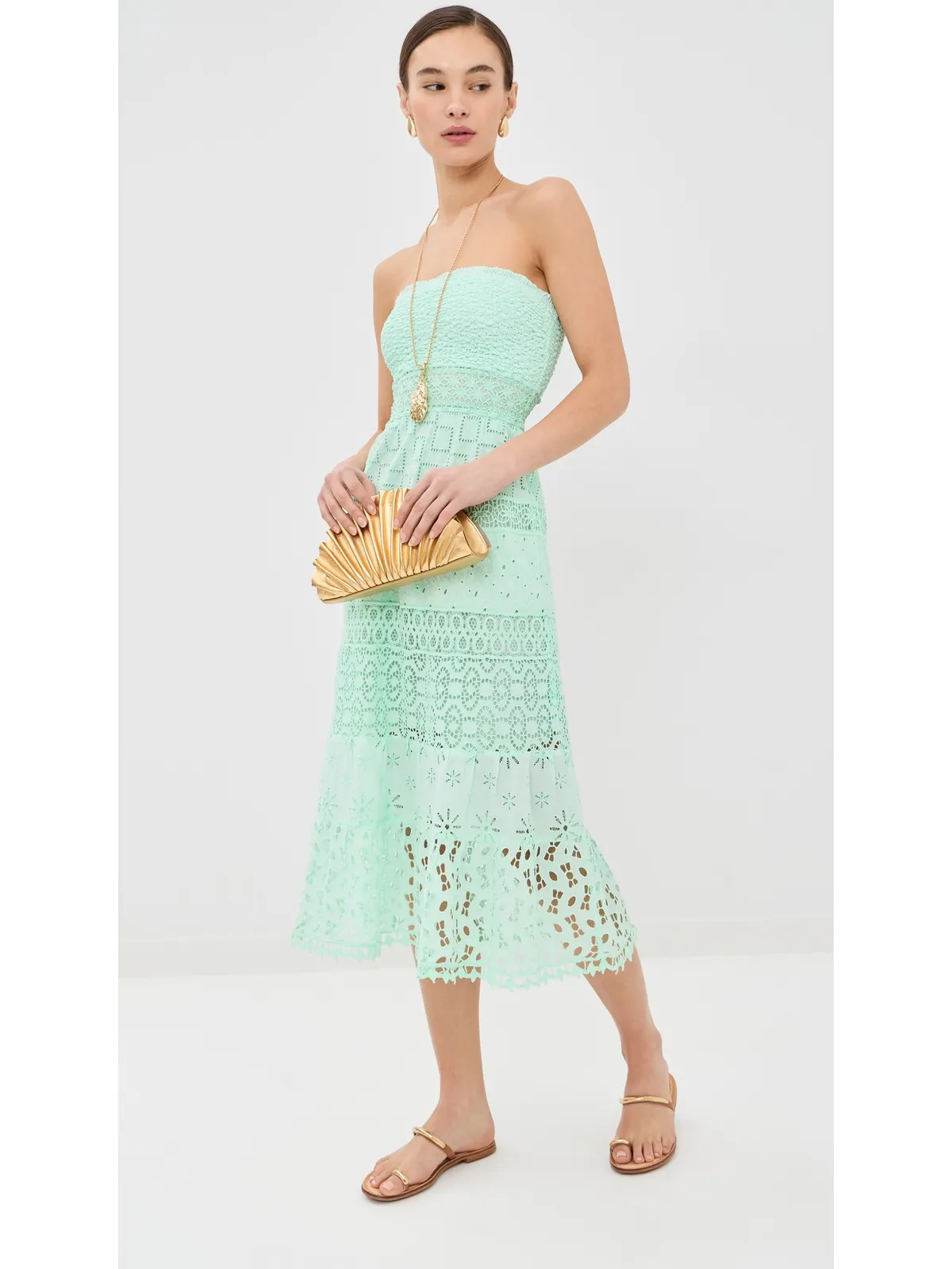 Temptation Positano Ruta Dress Aqua - 画像5