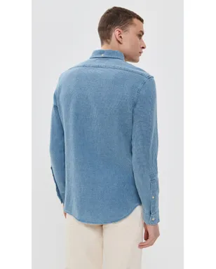 Taylor Stitch ジャック コットン ワッフルシャツ インディゴ - サムネイル3