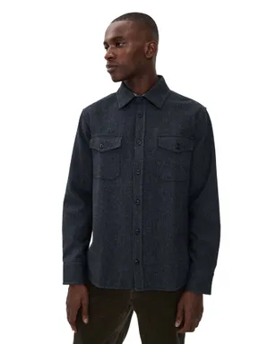 Taylor Stitch CPOシャツ ヘザー Slate ツイル - サムネイル1