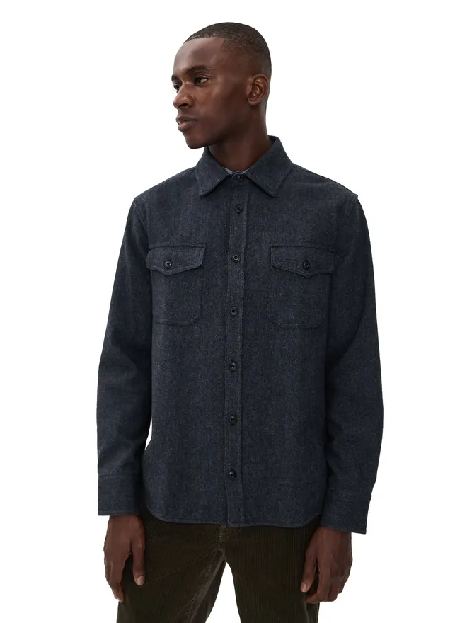 Taylor Stitch Taylor Stitch CPOシャツ ヘザー Slate ツイルの商品画像