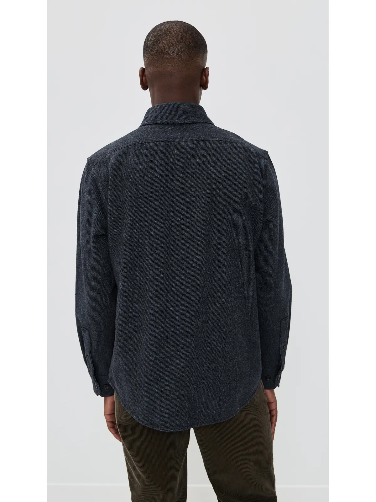 Taylor Stitch CPOシャツ ヘザー Slate ツイル - 画像3