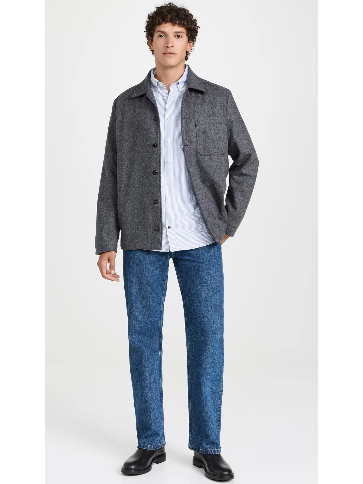 Taylor Stitch ジャック オックスフォードシャツ ネイビー ユニバーシティストライプ - 画像5