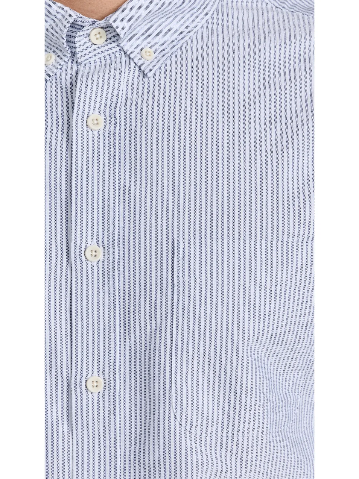Taylor Stitch ジャック オックスフォードシャツ ネイビー ユニバーシティストライプ - 画像6