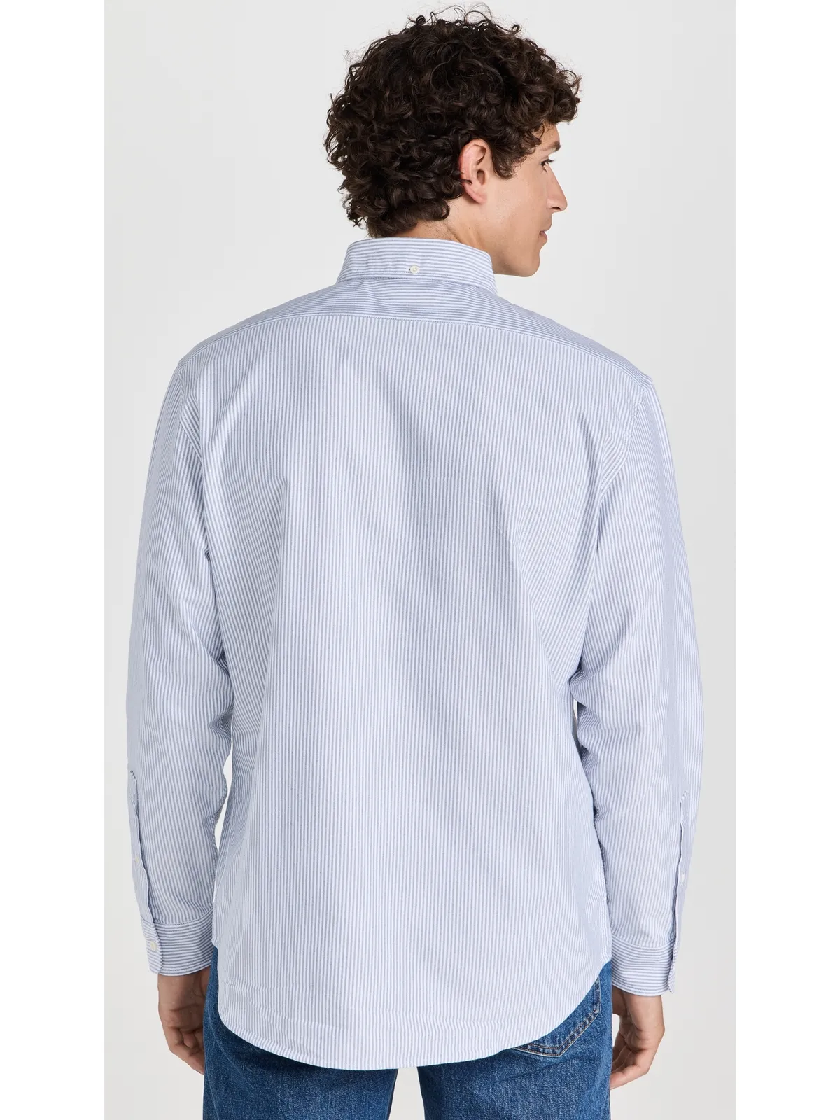 Taylor Stitch ジャック オックスフォードシャツ ネイビー ユニバーシティストライプ - 画像3