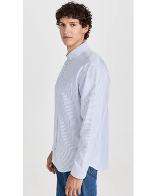 Taylor Stitch ジャック オックスフォードシャツ ネイビー ユニバーシティストライプ - サムネイル4