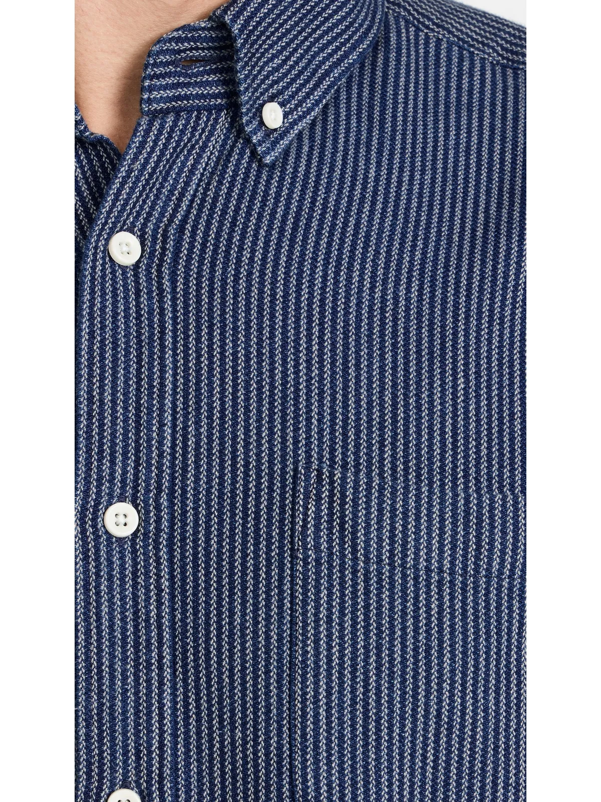 Taylor Stitch ジャック ロープド インディゴ シャツ - 画像6