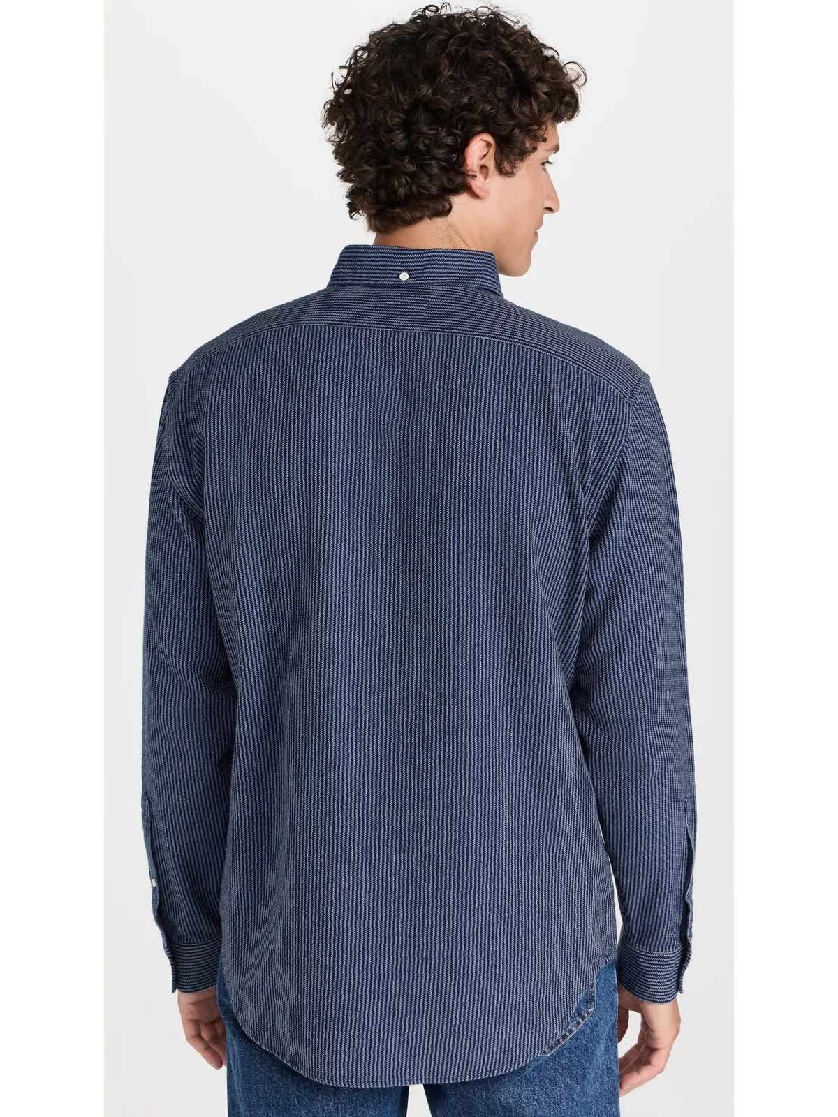 Taylor Stitch ジャック ロープド インディゴ シャツ - 画像3