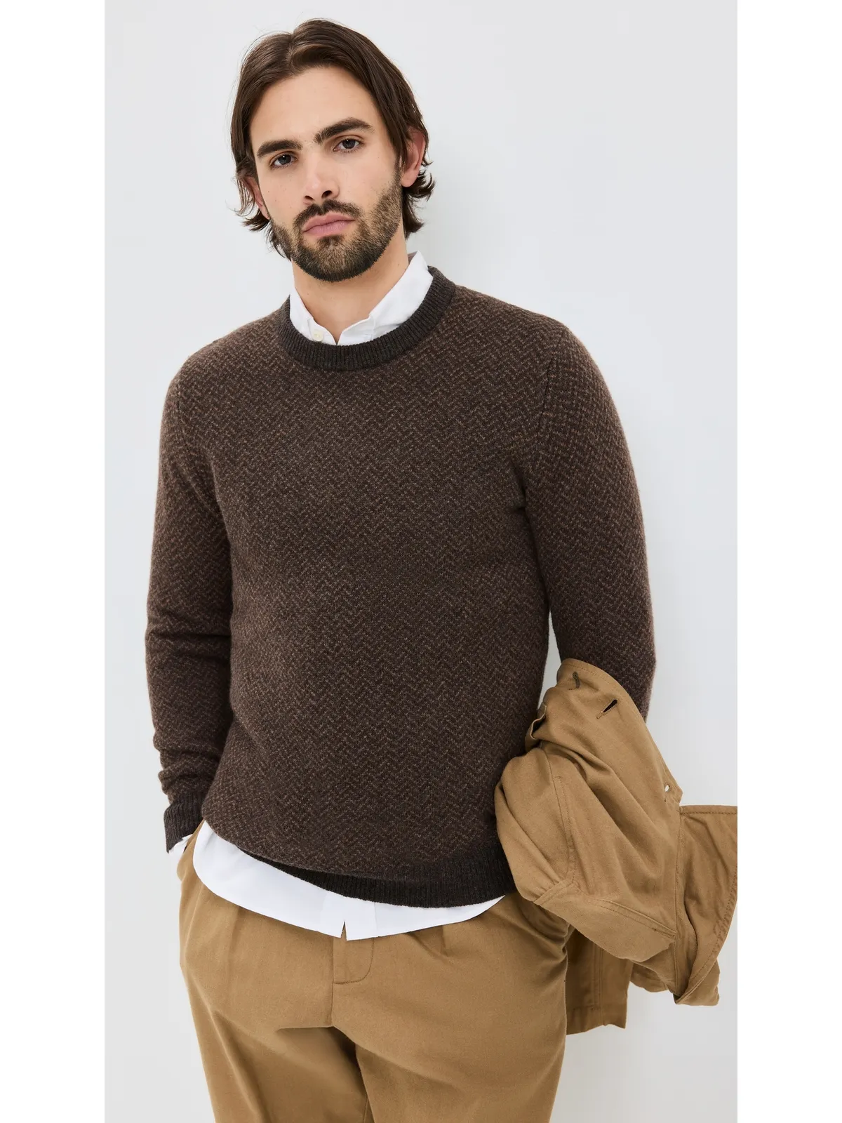 Taylor Stitch エディ ヘリンボーン クルーネック セーター - 画像2