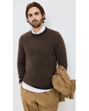 Taylor Stitch エディ ヘリンボーン クルーネック セーター - サムネイル2