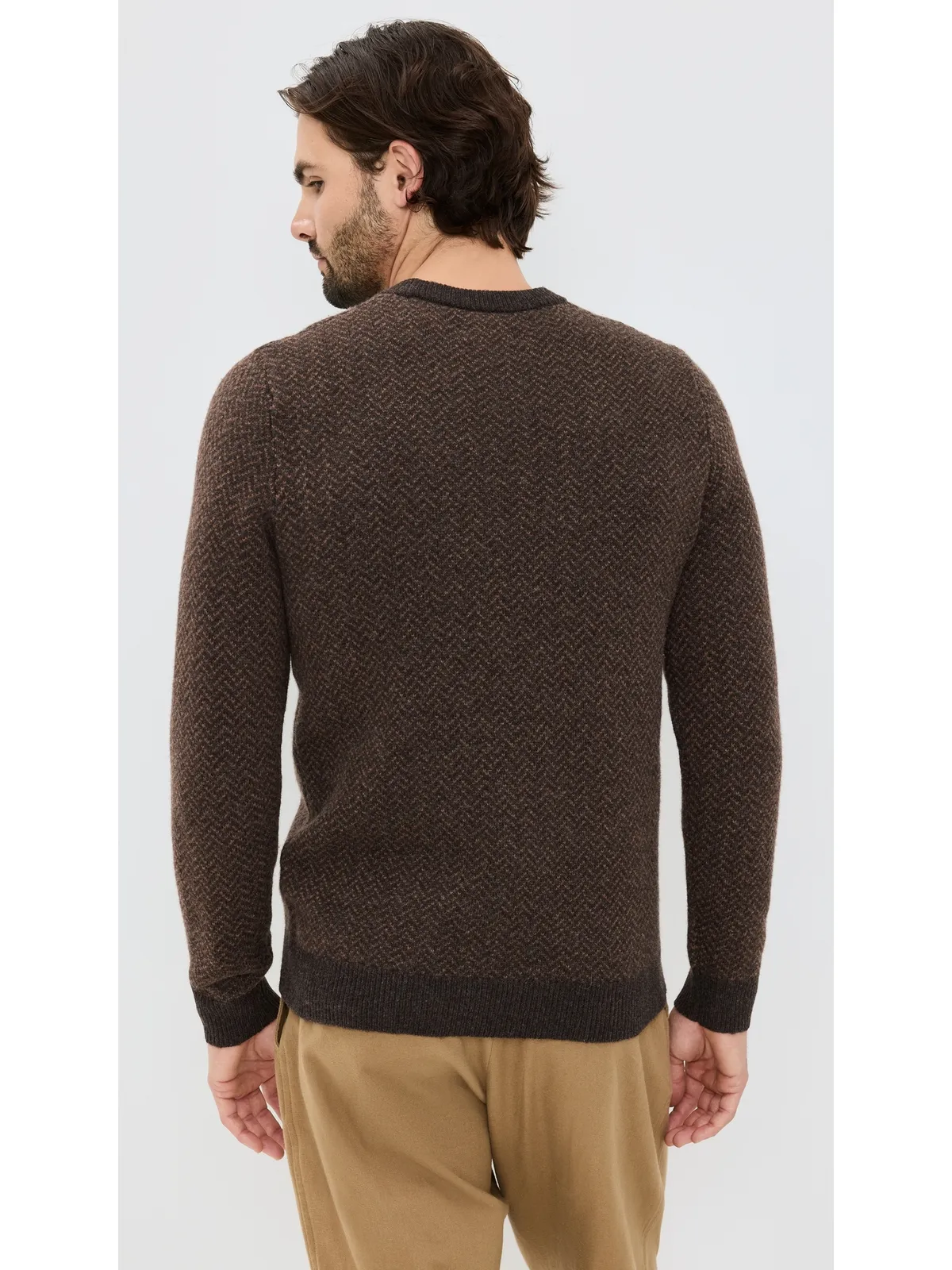 Taylor Stitch エディ ヘリンボーン クルーネック セーター - 画像3