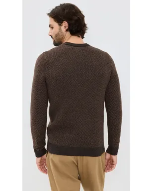 Taylor Stitch エディ ヘリンボーン クルーネック セーター - サムネイル3