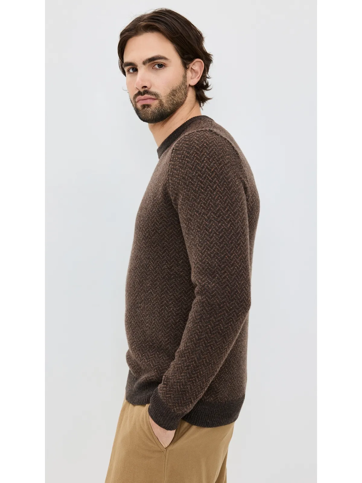 Taylor Stitch エディ ヘリンボーン クルーネック セーター - 画像4