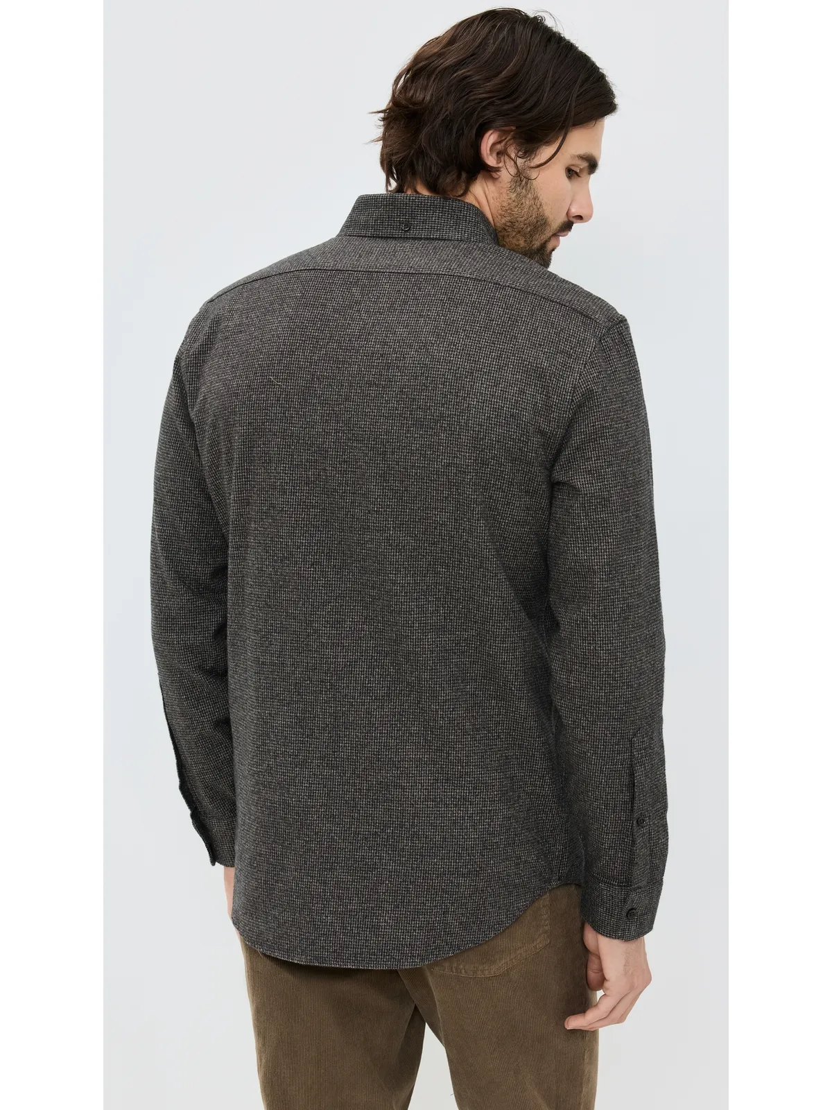 Taylor Stitch 千鳥格子シャツ ダークフォレスト - 画像3