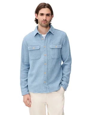 Taylor Stitch ディビジョン シャツ ウォッシュドインディゴ - サムネイル1