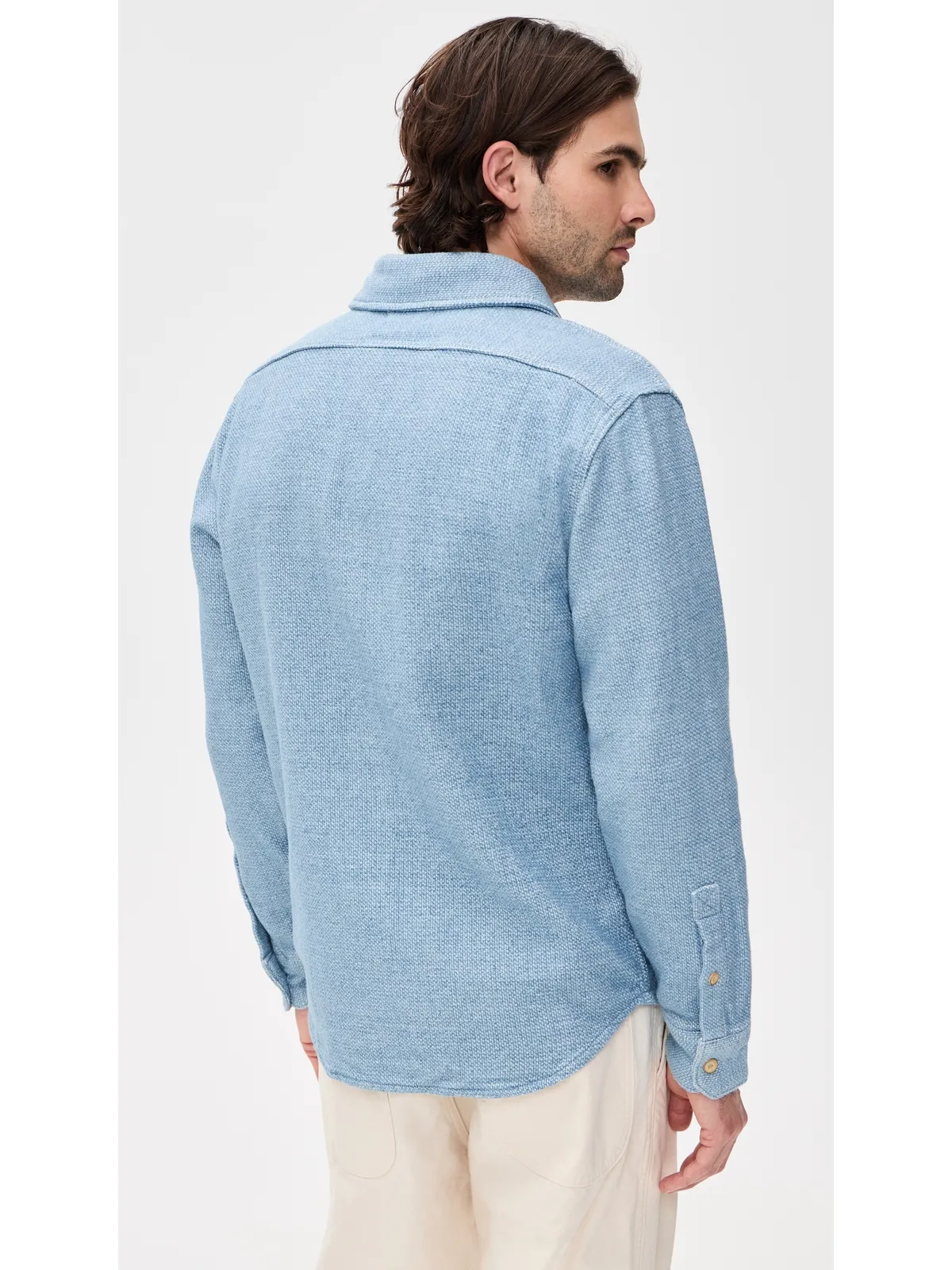 Taylor Stitch ディビジョン シャツ ウォッシュドインディゴ - 画像3