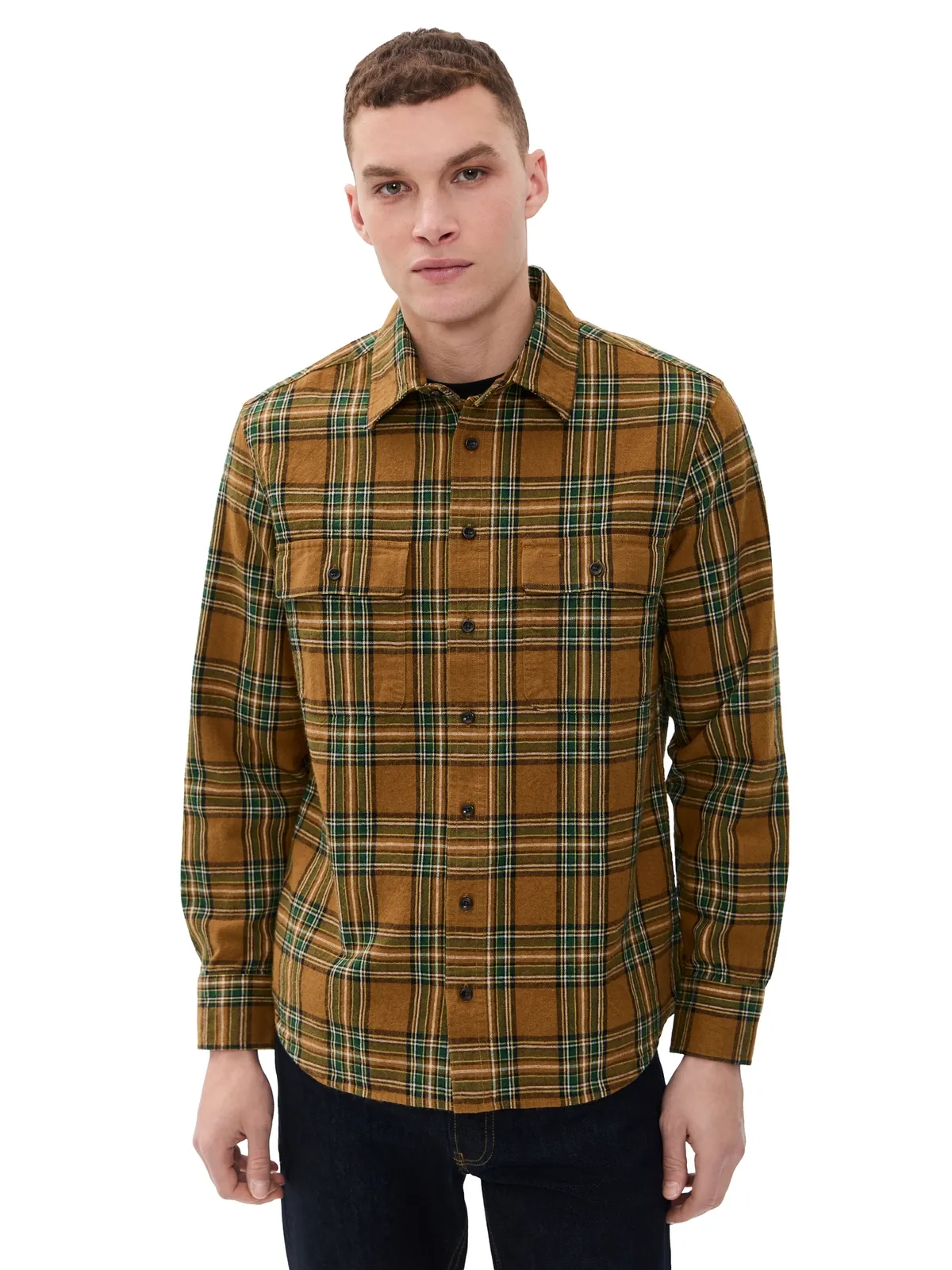 Taylor Stitch The Craftsman Plaid Shirt Fern Plaid - 画像1