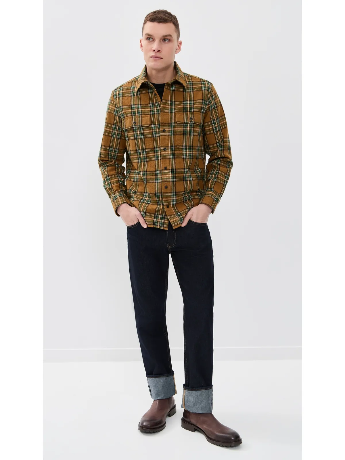 Taylor Stitch The Craftsman Plaid Shirt Fern Plaid - 画像5