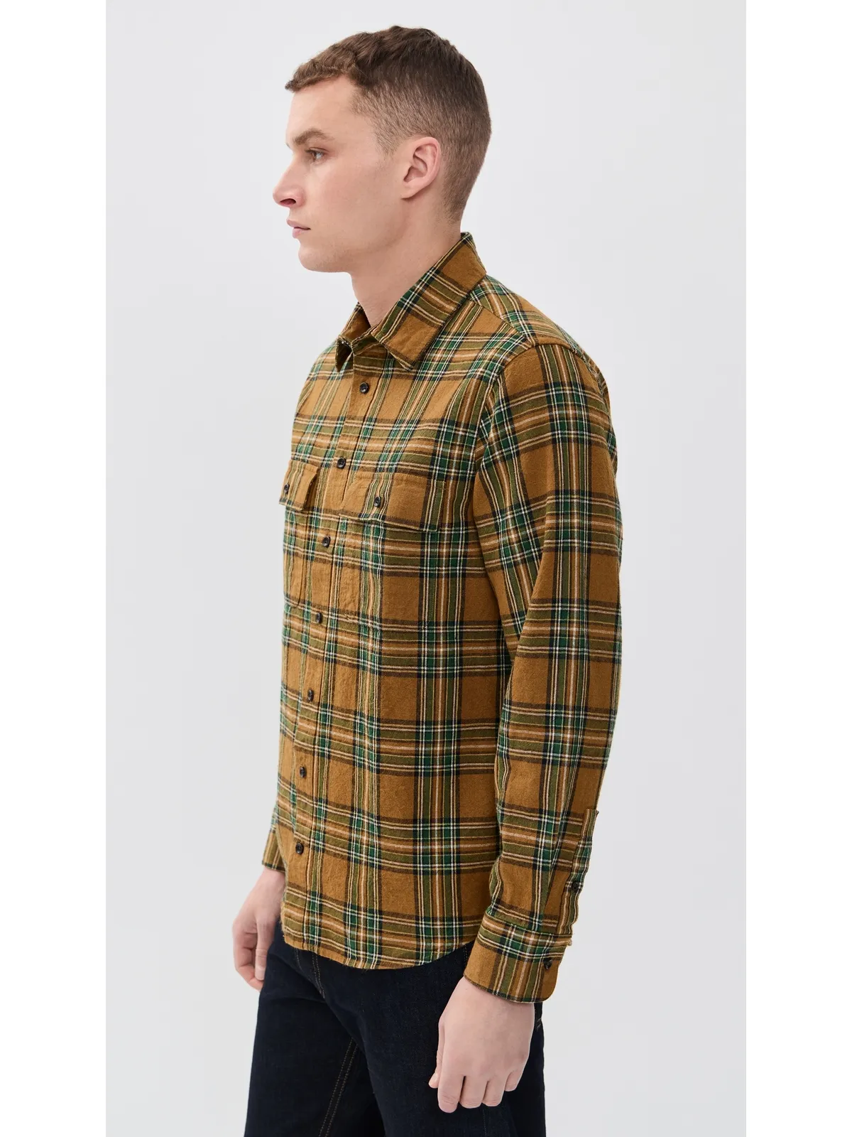 Taylor Stitch The Craftsman Plaid Shirt Fern Plaid - 画像4