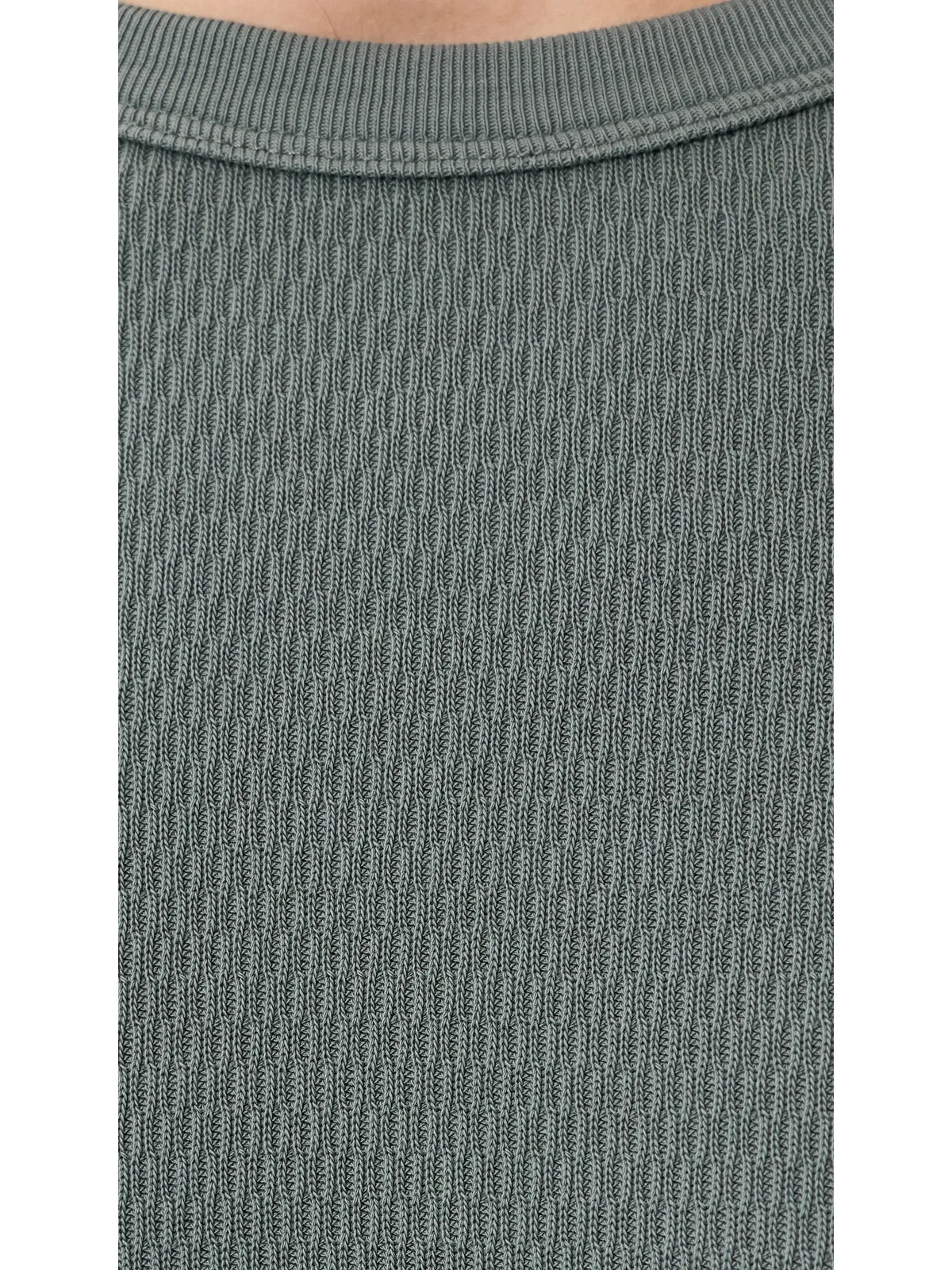 Taylor Stitch コットン クルー ティー ディープシー ワッフル - 画像6