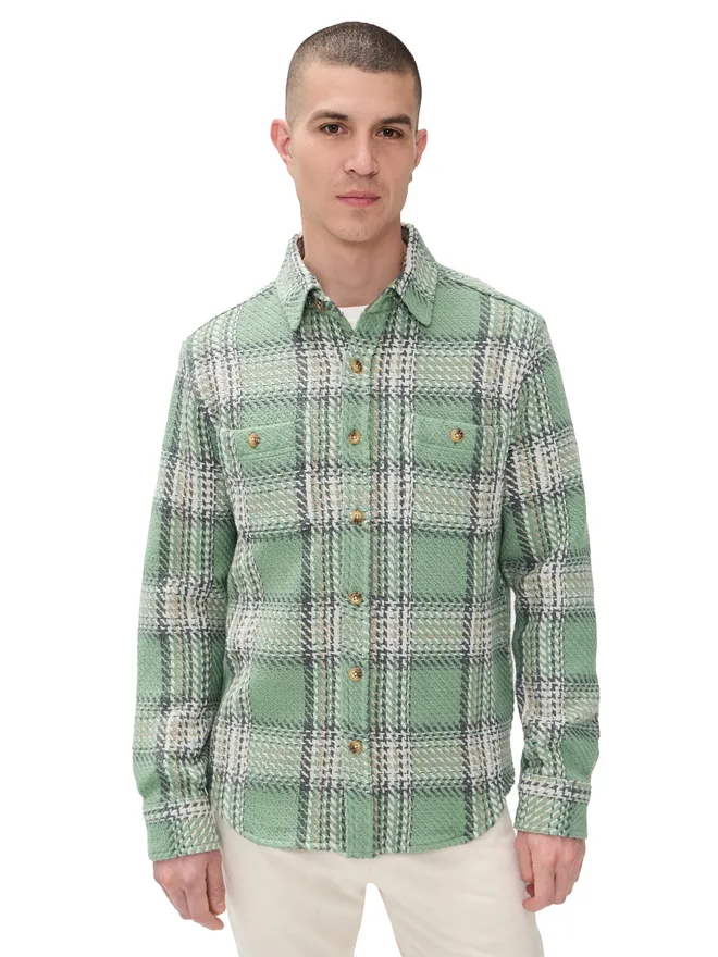 Taylor Stitch Taylor Stitch カッターオーバーシャツ セージプレイドの商品画像