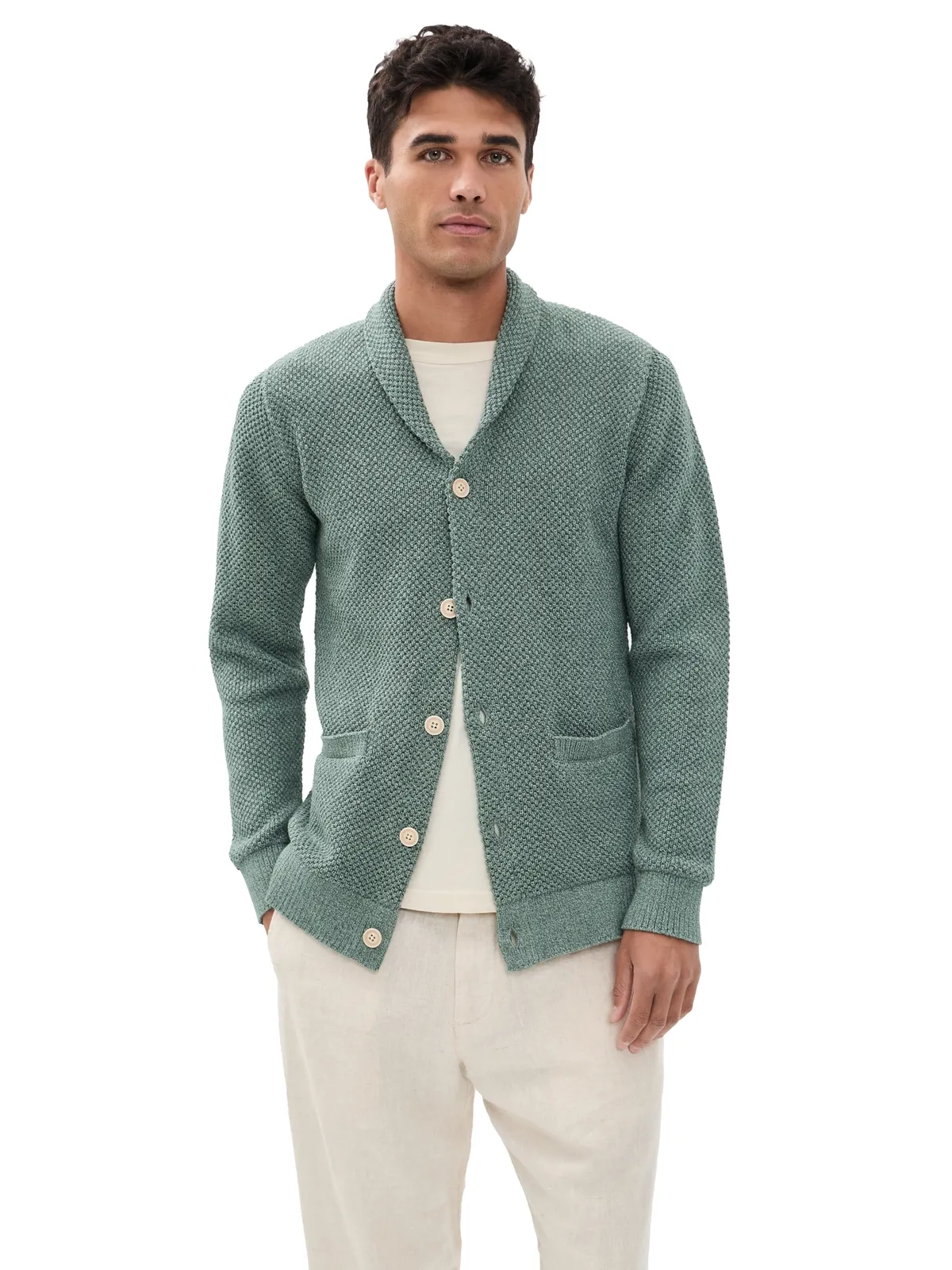 Taylor Stitch クロフォード セーター ディープシー ツイスト - 画像1