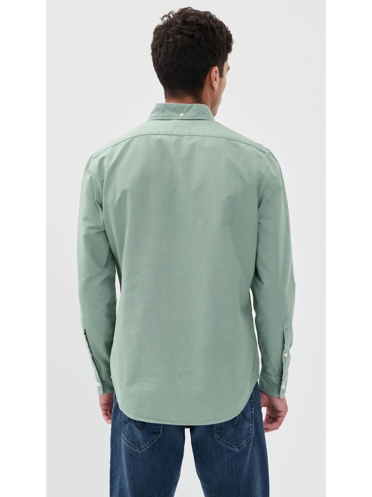 Taylor Stitch ジャック・オックスフォード・シャツ サーフグリーン - 画像3
