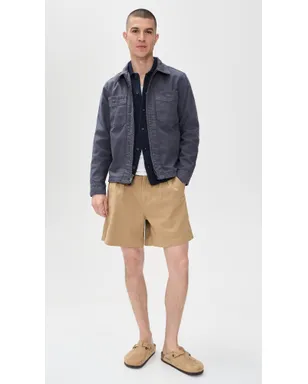 Taylor Stitch ボタンダウンポロシャツ ダークネイビー コットン×リネン クロシェ編み - サムネイル5
