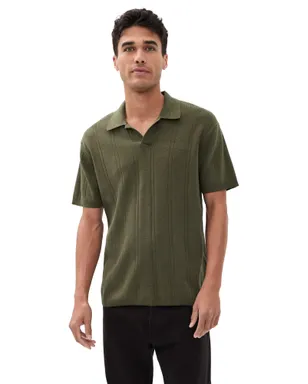 Taylor Stitch バレンシア セーター ポロ Cilantro Rib - サムネイル1