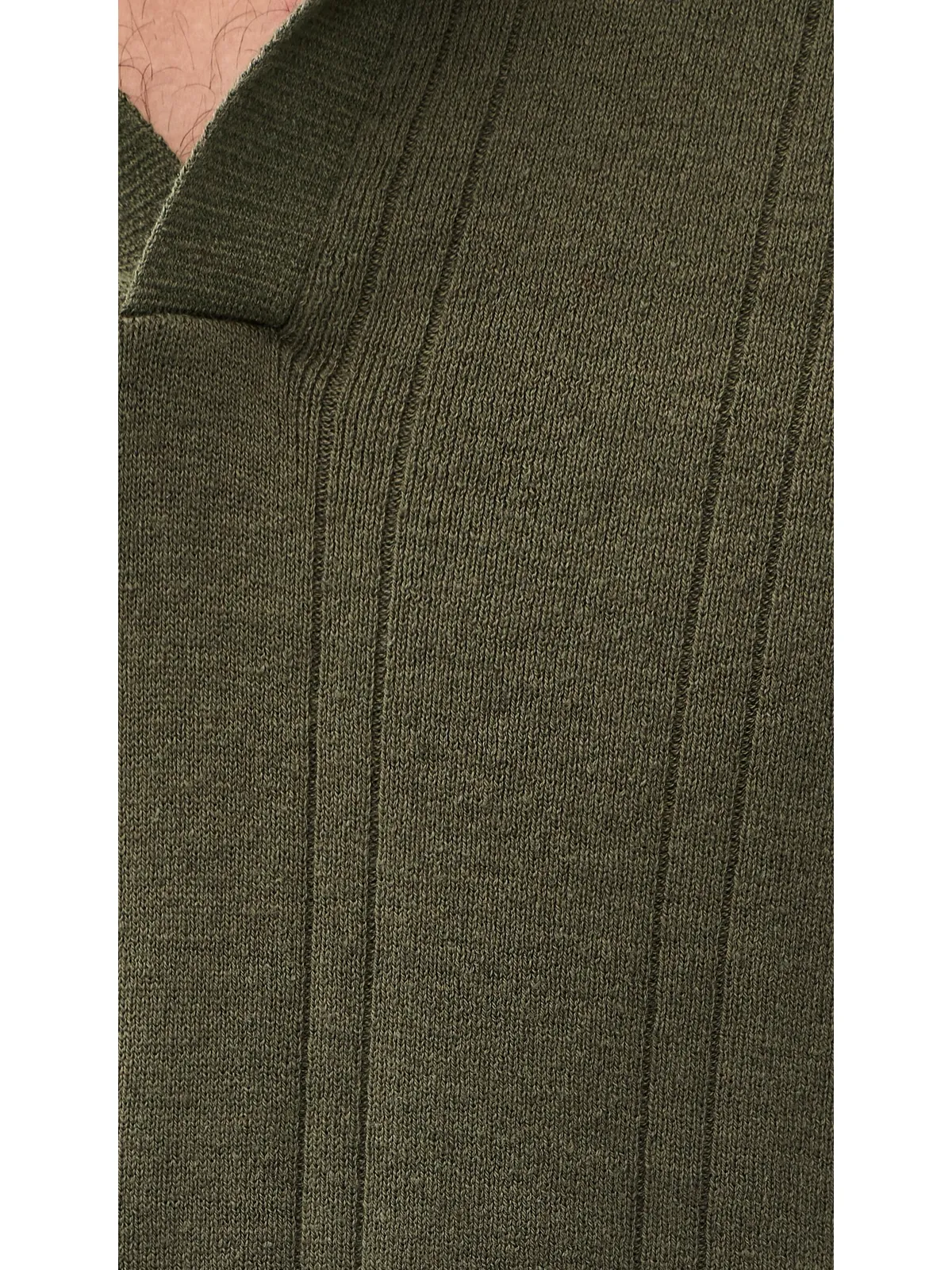 Taylor Stitch バレンシア セーター ポロ Cilantro Rib - 画像6