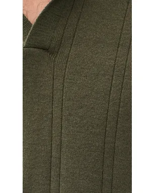 Taylor Stitch バレンシア セーター ポロ Cilantro Rib - サムネイル6