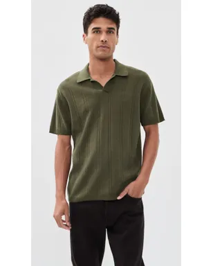 Taylor Stitch バレンシア セーター ポロ Cilantro Rib - サムネイル2