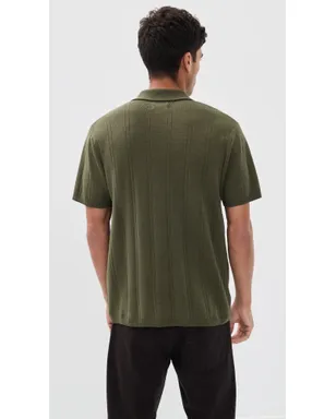 Taylor Stitch バレンシア セーター ポロ Cilantro Rib - サムネイル3