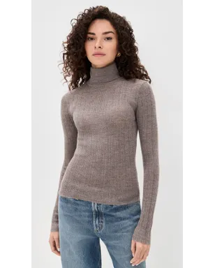 Tanya Taylor Kayden Knit Top Sparrow Grey Melange - サムネイル2