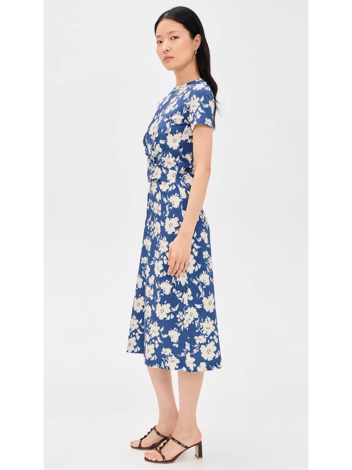Tanya Taylor Mac Dress French Blue/Cream Multi - 画像4