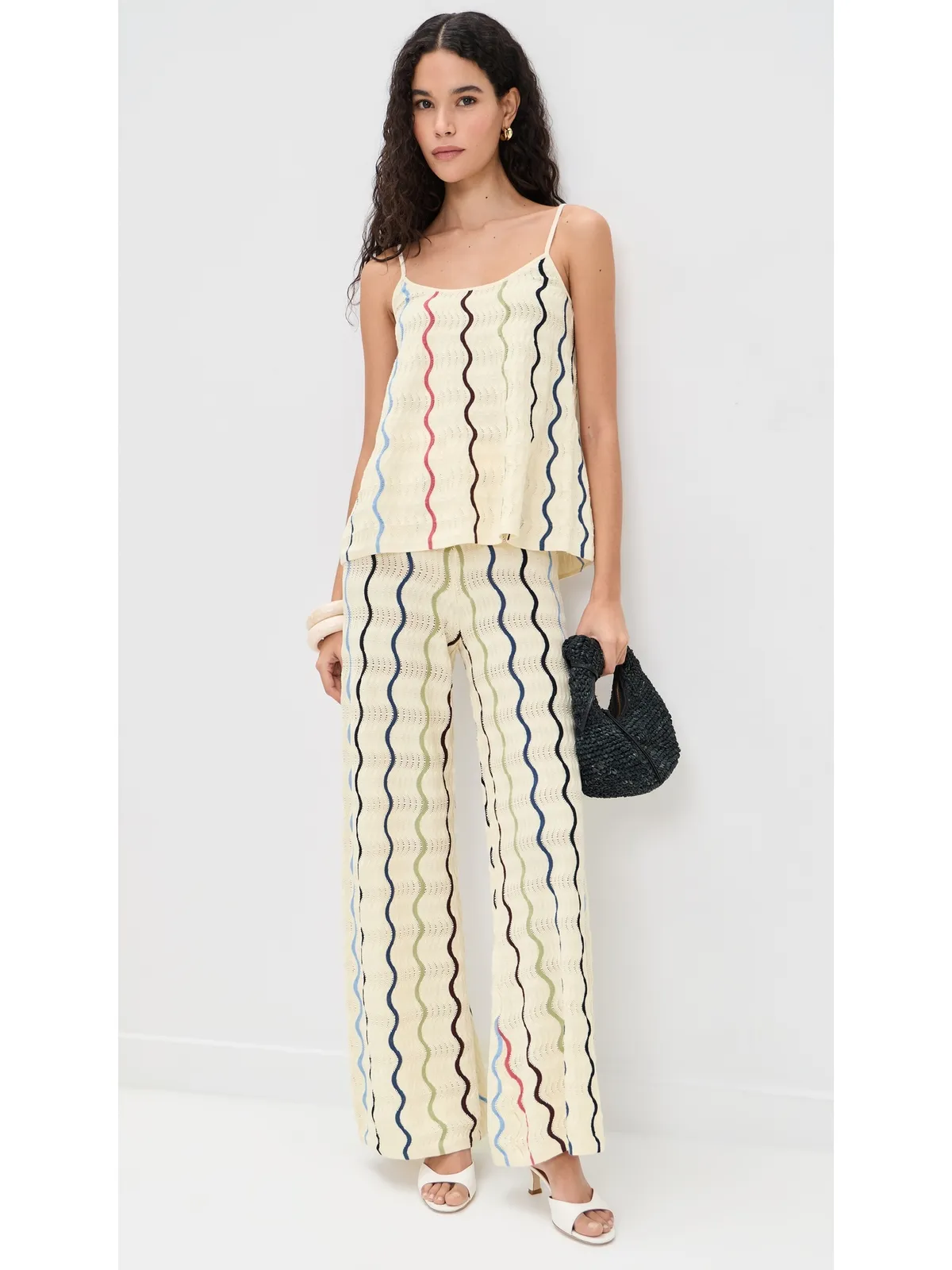Tanya Taylor Gigi Knit Tank Cream Multi - 画像5