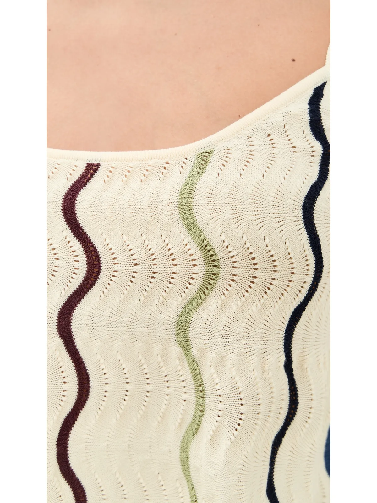 Tanya Taylor Gigi Knit Tank Cream Multi - 画像6
