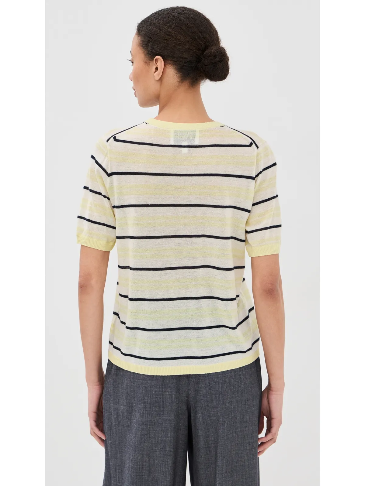 TWP ストライプ柄カシミヤTシャツ - 画像3