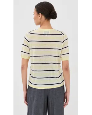 TWP ストライプ柄カシミヤTシャツ - サムネイル3