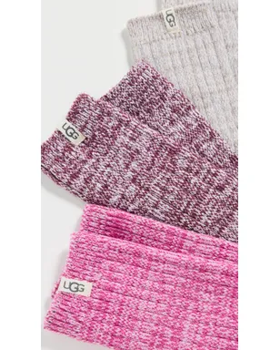 UGG リブニット スラウチー クルー ソックス 3足パック - サムネイル3
